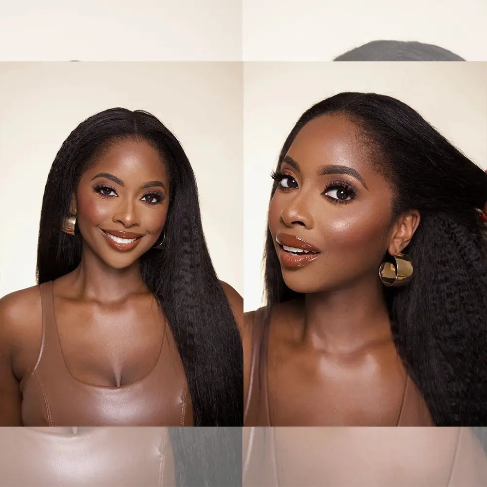 Feather Kinky Straight Crochet - Human Hair Wigs recension och pris