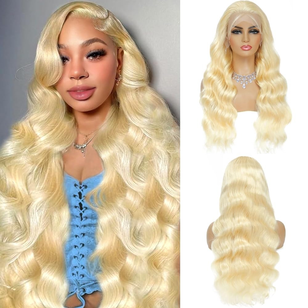 613 HD Lace Frontal Wig 200% D - 613 Blonde Body Wave Lace Front Wig recension och pris