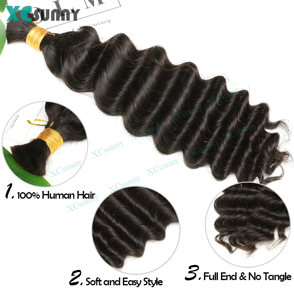 Bulk Human Hair For Braiding D - Water Wave Bulk Human Hair For Braiding recension och pris