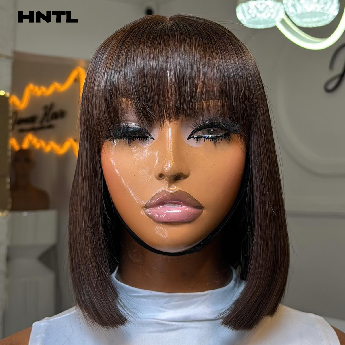 Wear & Go Glueless Wig Human H - Pre Parted 13X4 Lace Front Bob Wig recension och pris