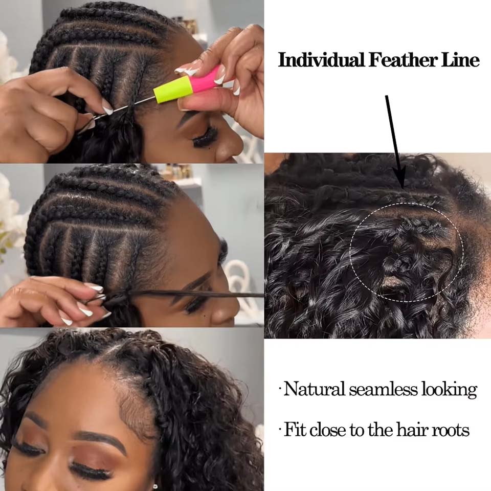12A Burmese Curly Feather Croc - Invisible Tape In Extensions Real Hair recension och pris