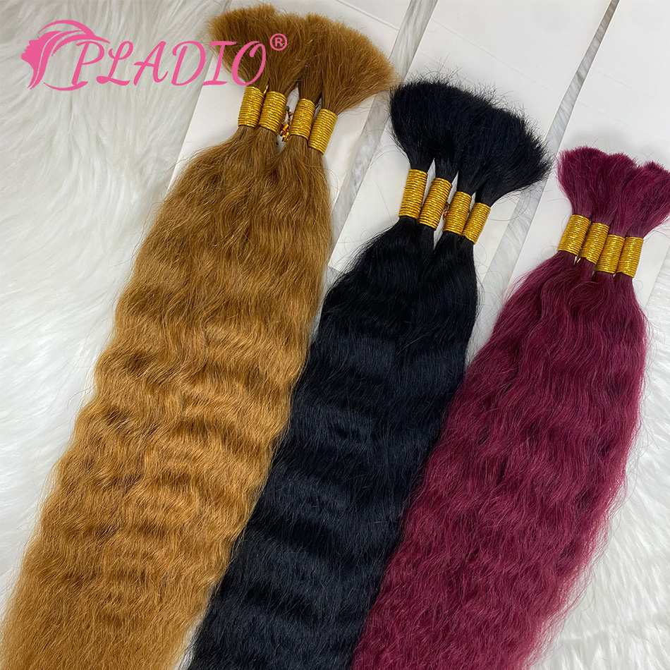 100G Wet and Wavy Bulk Hair Ex - Water Wave Bulk Human Hair For Braiding recension och pris