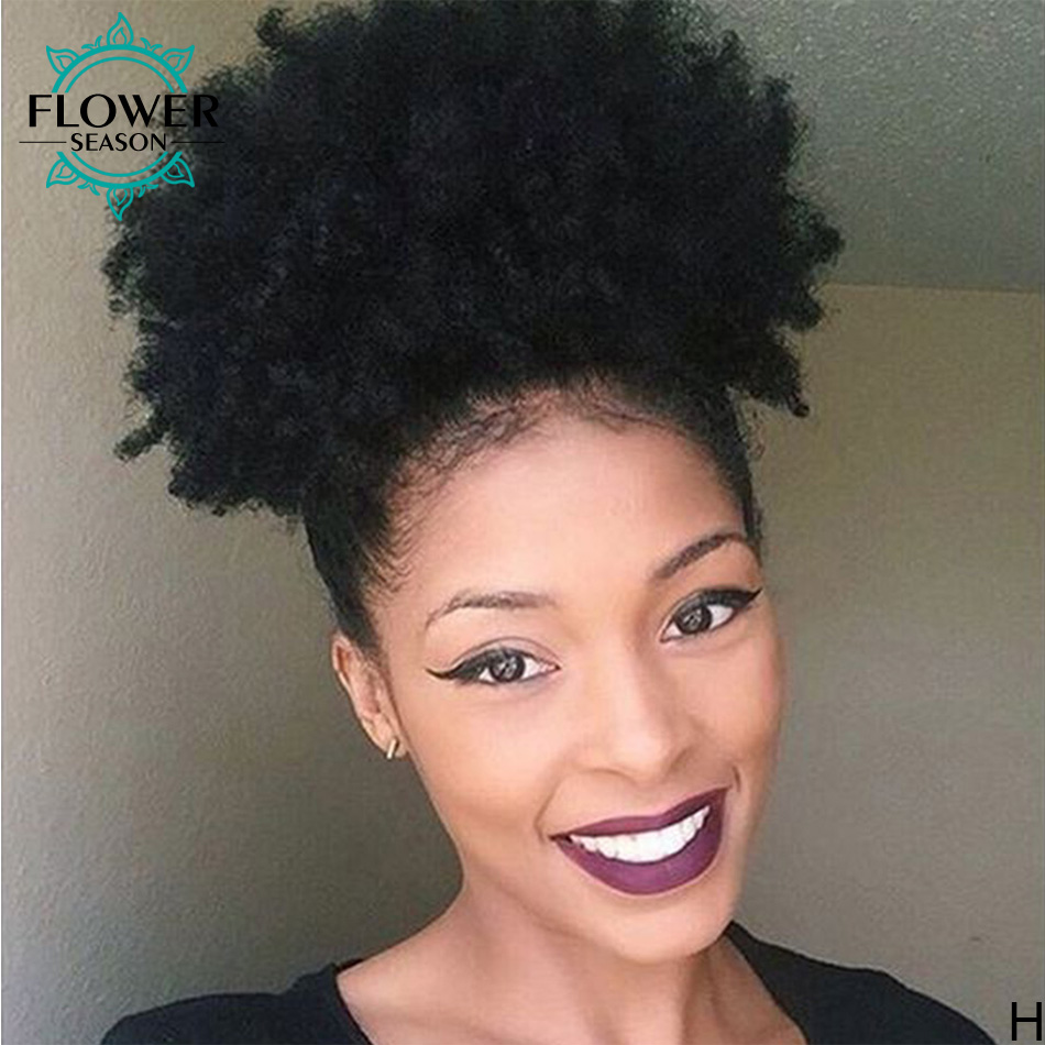 Afro Kinky Curly Drawstring Po - Seamless Clip In Hair Extensions Human Hair recension och pris