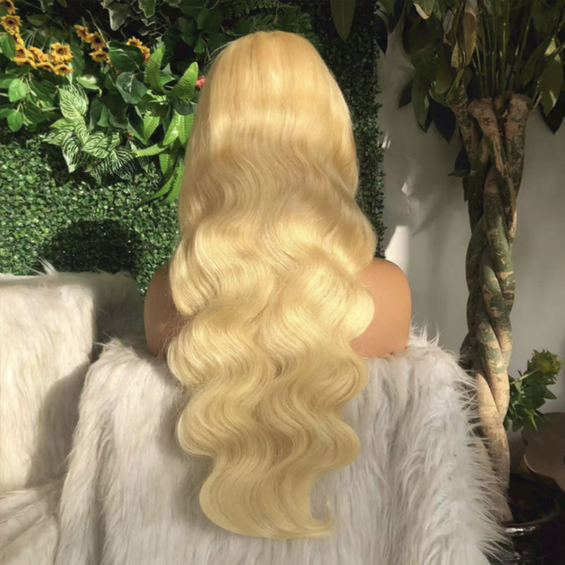 13x6 Lace Front 613 Wig Human  - 613 Blonde Body Wave Lace Front Wig recension och pris